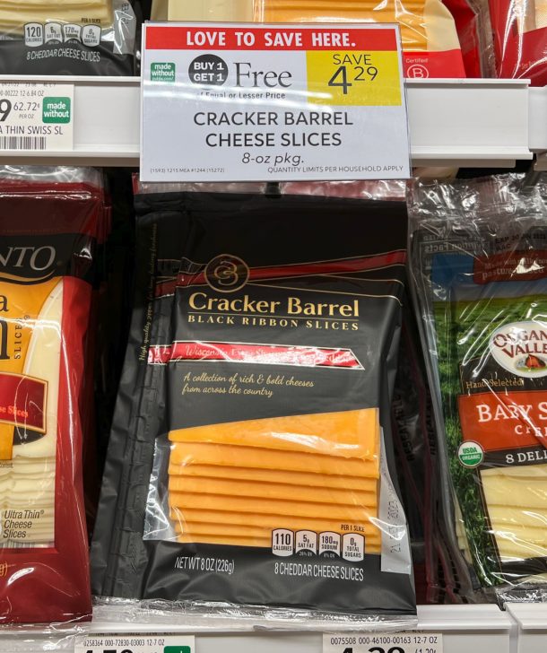 Cracker Barrel Sliced Cheese Just 1.40 At Publix iHeartPublix