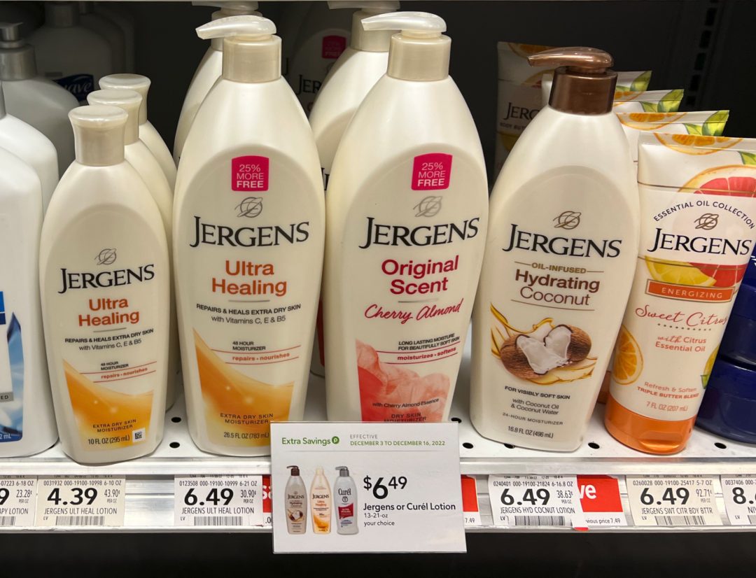 New Jergens Lotion Coupon & Cash Back Offer As Low As 2.39 Per