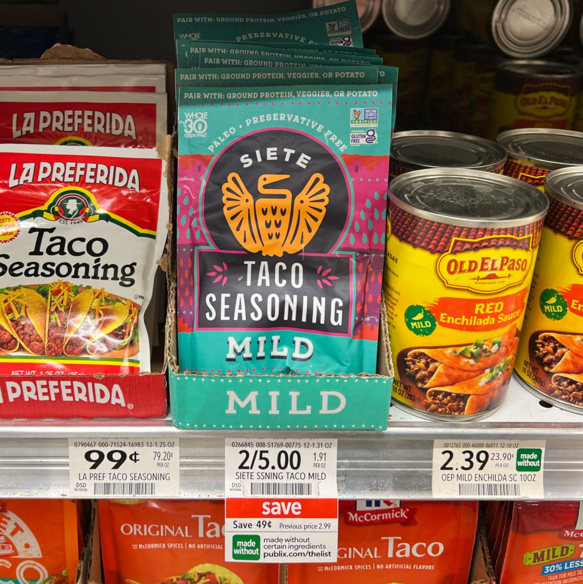 Siete Taco Seasoning Just 1.75 At Publix (Regular Price 2.99