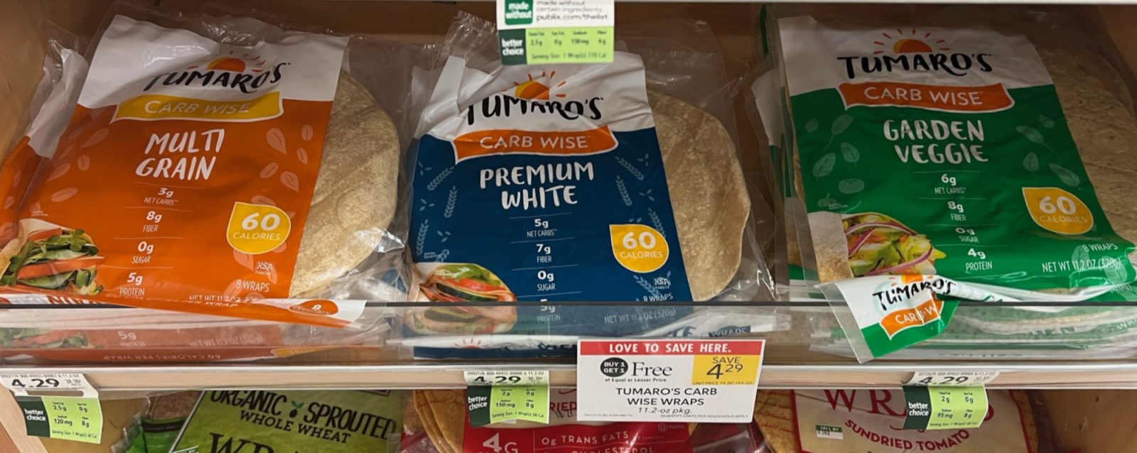 Tumaro’s Carb Wise Wraps As Low As 90¢ At Publix iHeartPublix