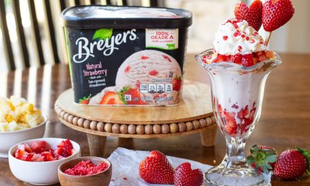 Get BOGO Breyers & Treat Your Sweetheart To A Strawberry Shortcake Ice Cream Sundae