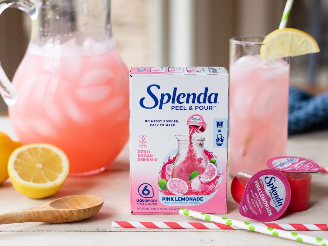 Add Some Excitement To Your Water With Splenda Peel & Pour Drink Mixes