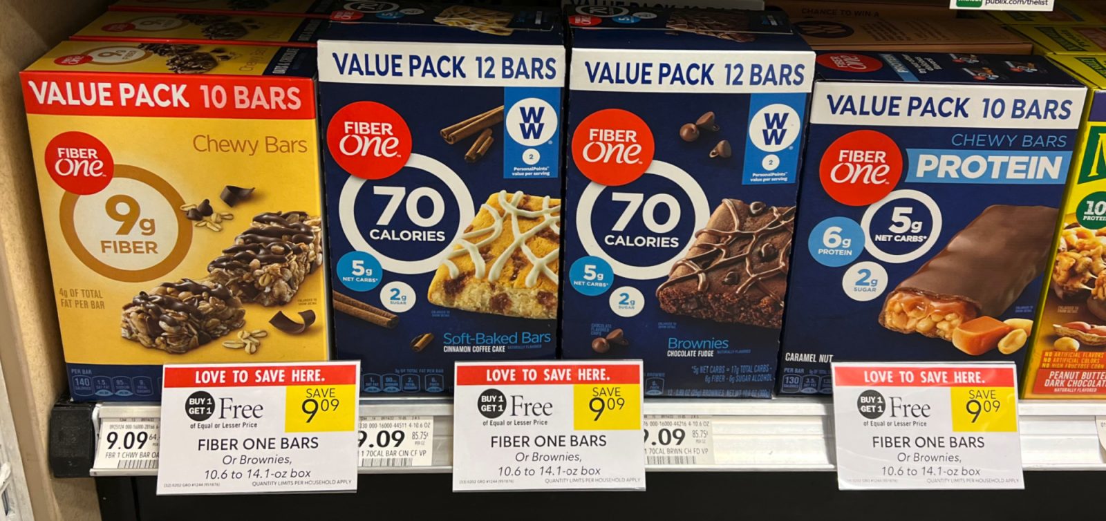 Value Size Boxes Of Fiber One Bars As Low As $3.80 At Publix - iHeartPublix