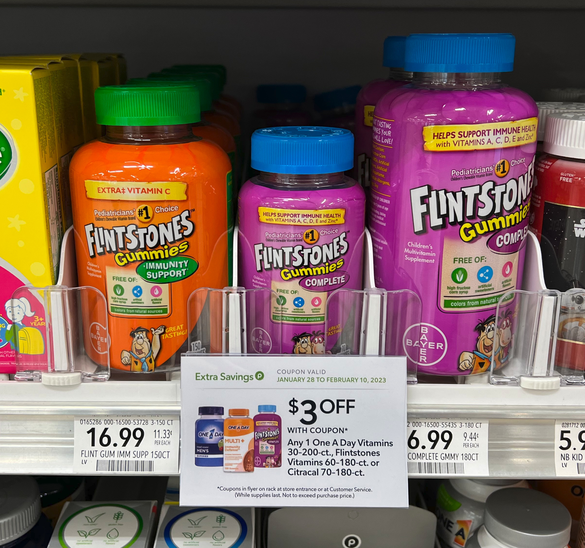 Flintstones Vitamins Are As Low As 1.99 At Publix (Regular Price 7.99