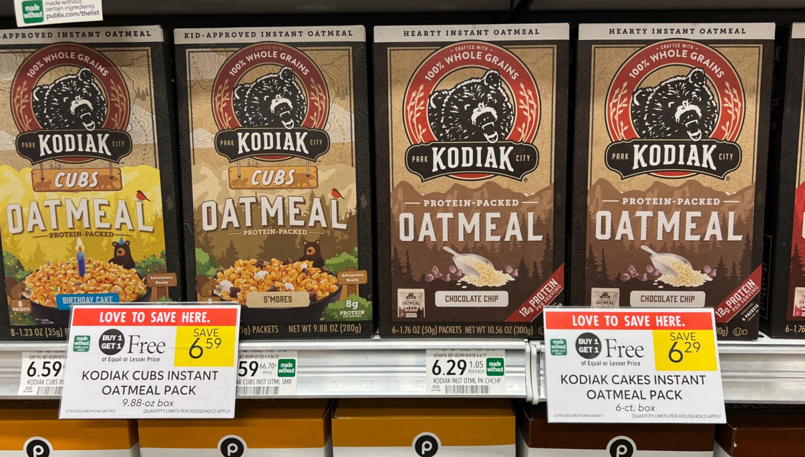Get The Boxes Of Kodiak Cakes Instant Oatmeal For As Low As 2.15 At