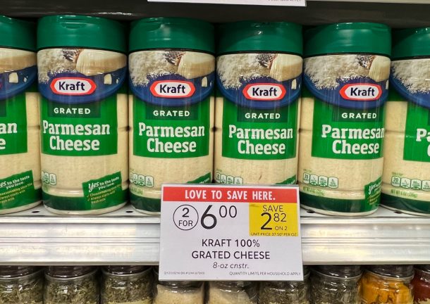 Kraft Grated Parmesan Cheese Just $2 At Publix - iHeartPublix