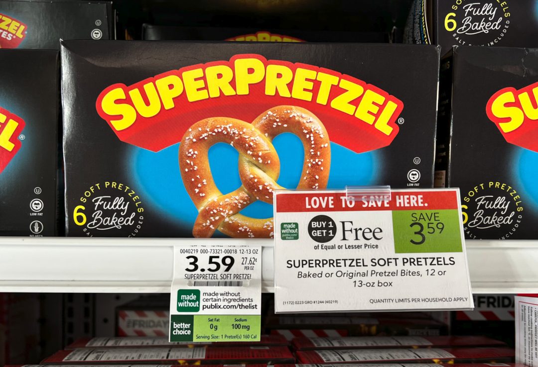 SuperPretzel Soft Pretzels As Low As 5¢ At Publix iHeartPublix