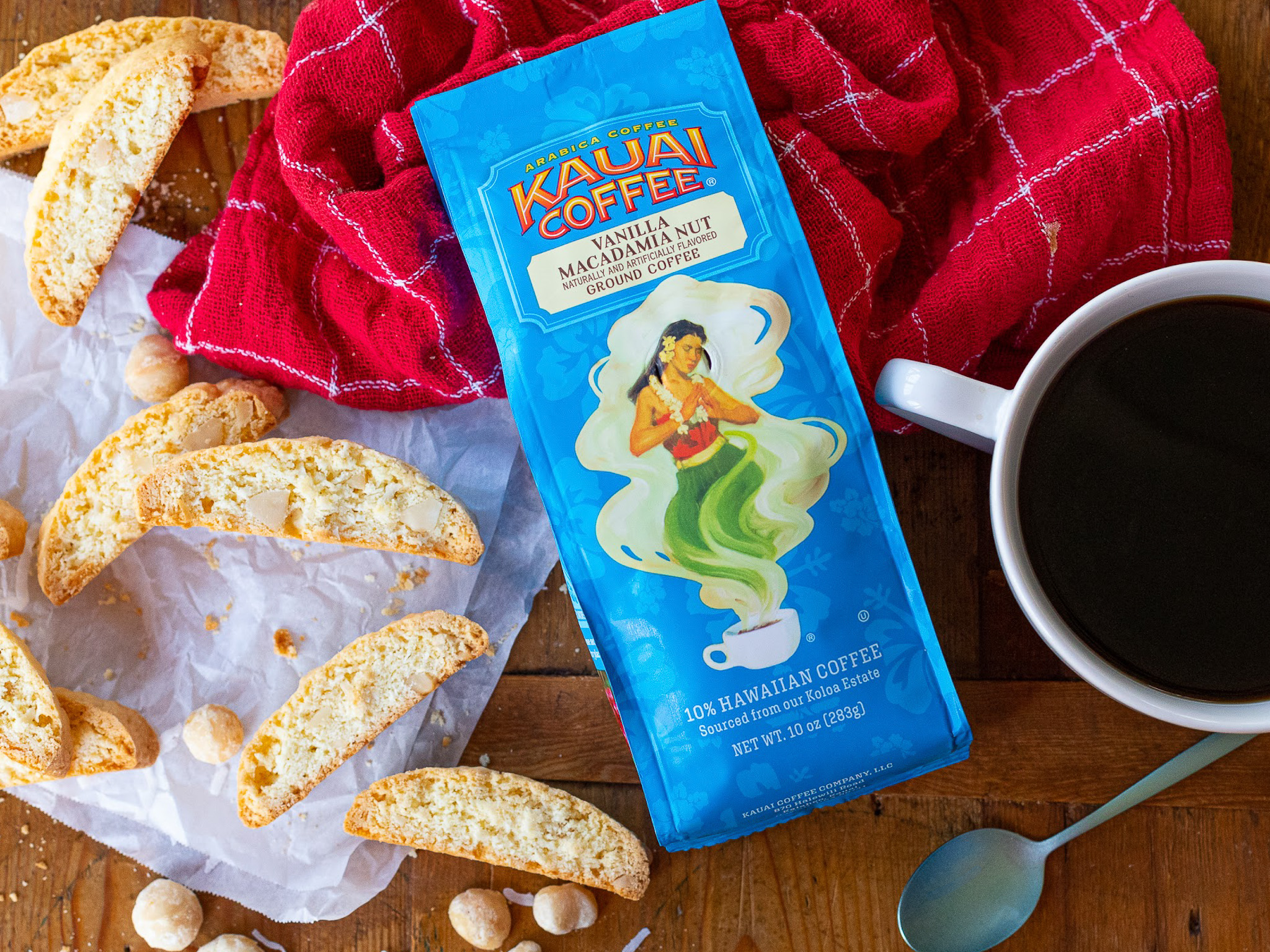 Grab A Deal On Kauai Coffee® At Publix – Enjoy With My Coconut Macadamia Biscotti