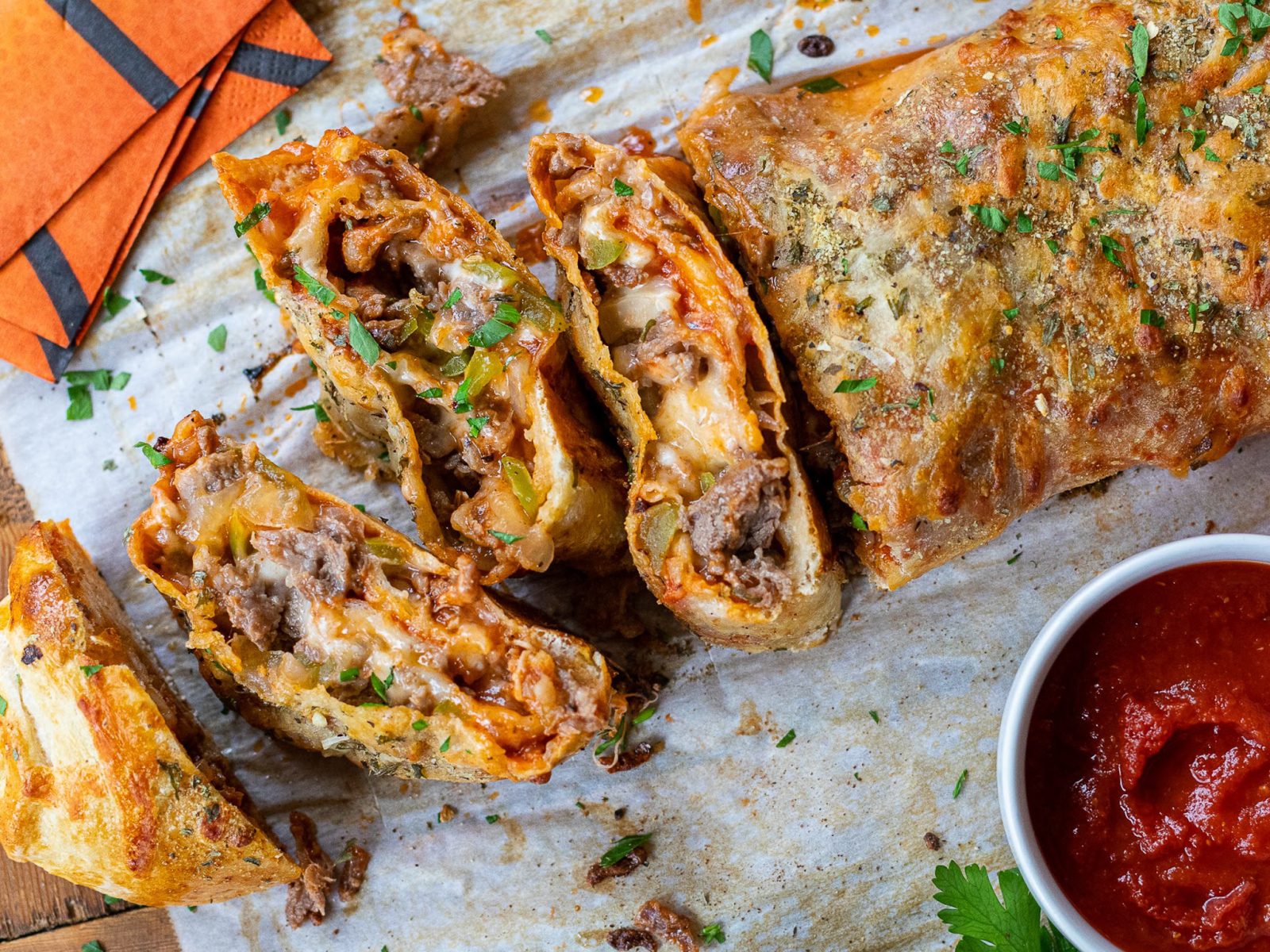 Pepper Steak Stromboli Is The Perfect March Madness Snack Made With Gary’s QuickSteak
