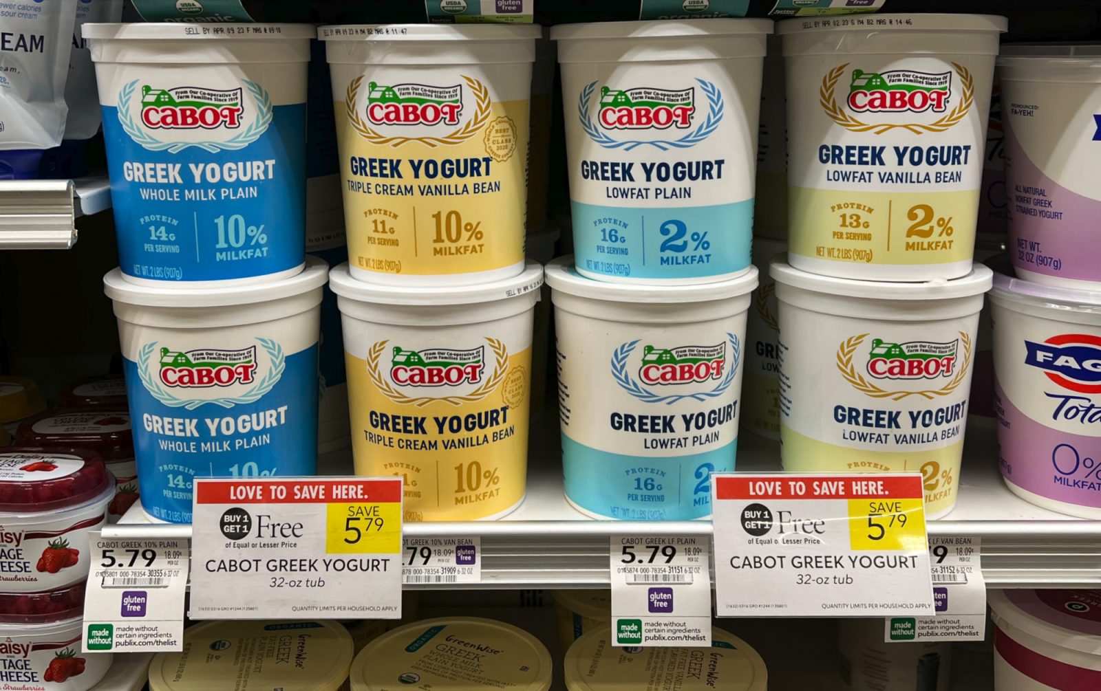Get A Big Tub Of Cabot Greek Yogurt As Low As $1.90 At Publix ...
