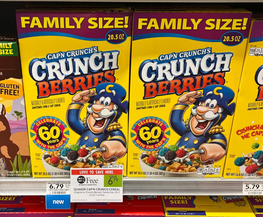 Family Size Boxes Of Cap’N Crunch Cereal Just 3.15 At Publix iHeartPublix