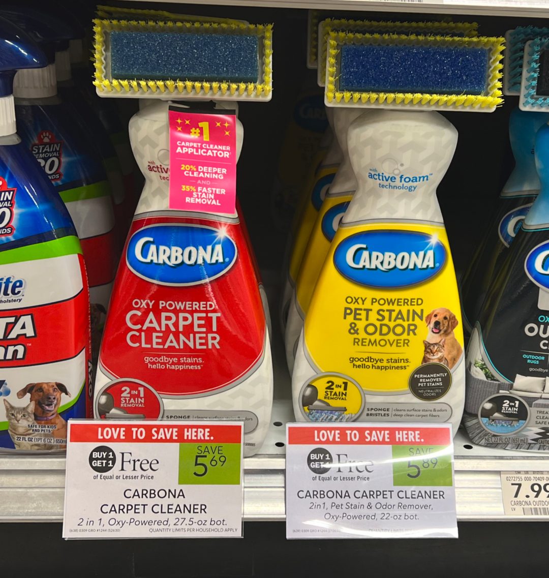Carbona Carpet Cleaner As Low As 85¢ At Publix iHeartPublix