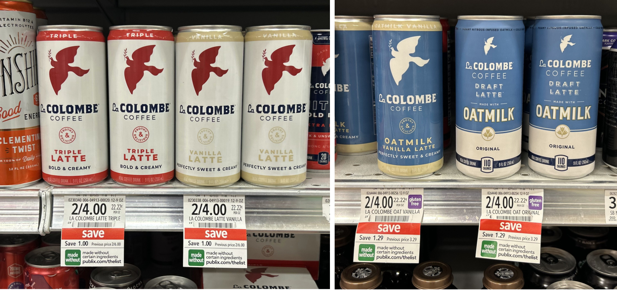 thumbnail image 2 of La Colombe Draft Latte Cold-Pressed Espresso Cans - Mocha/Triple Shot/Vanilla (12-Pack, 9 Oz Each) 2 of 4