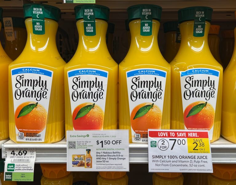 Simply Orange Juice As Low As 2 At Publix Deal Ends Soon! iHeartPublix
