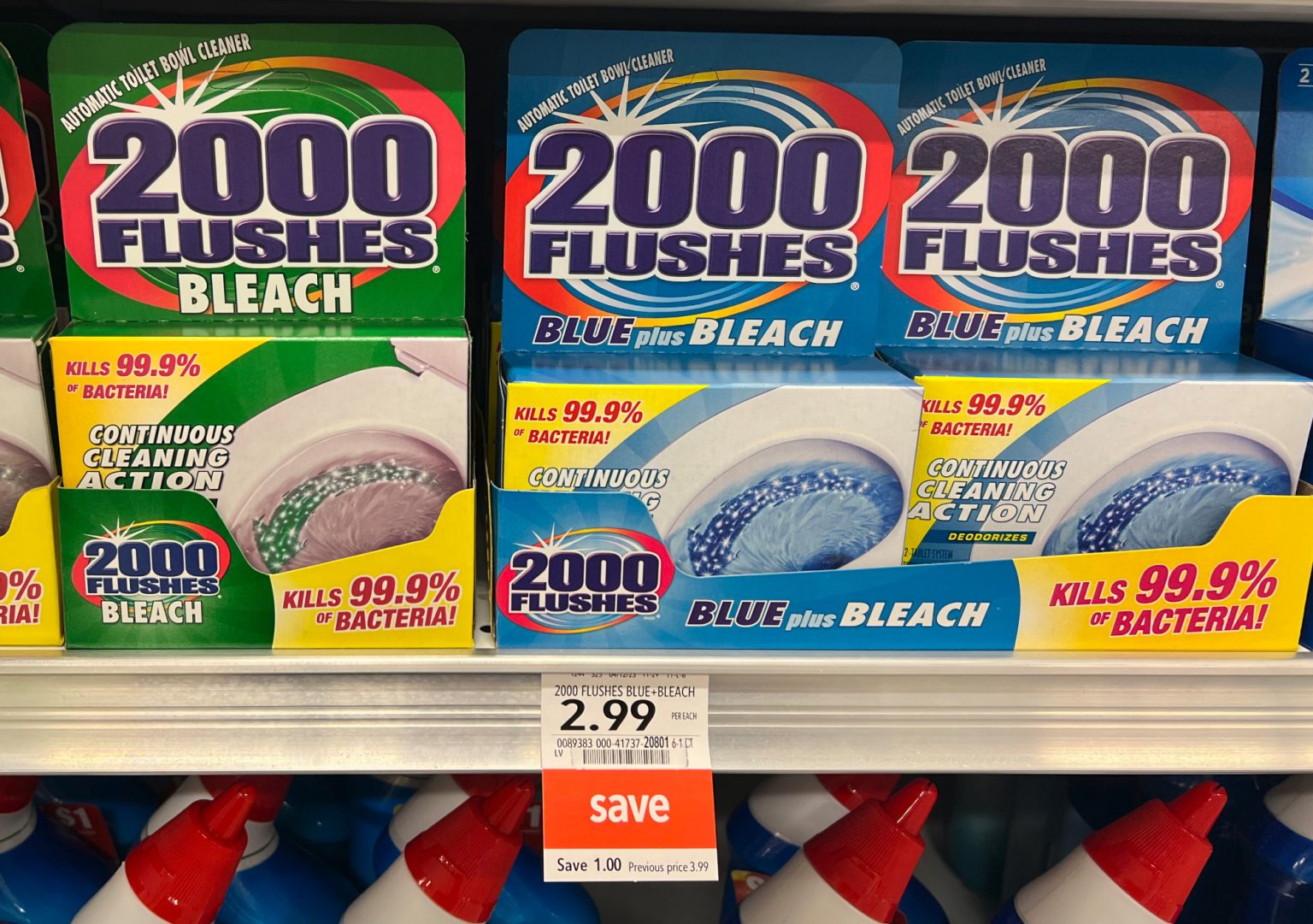 2000 Flushes Automatic Toilet Bowl Cleaner Only 1.99 At Publix