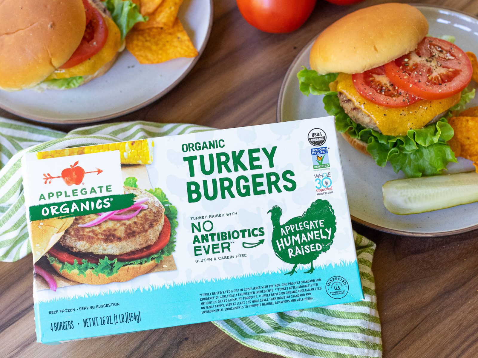 Get The Boxes Of Applegate Organic Turkey Burgers For Just 4.80 At