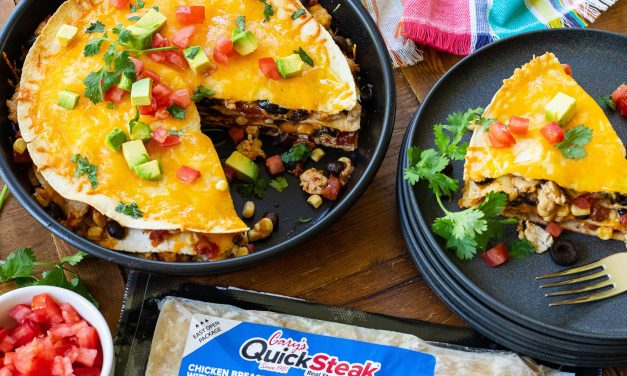 Give Mom A Break This Mother’s Day With A Delicious Chicken Tortilla Pie Made With Gary’s QuickSteak!
