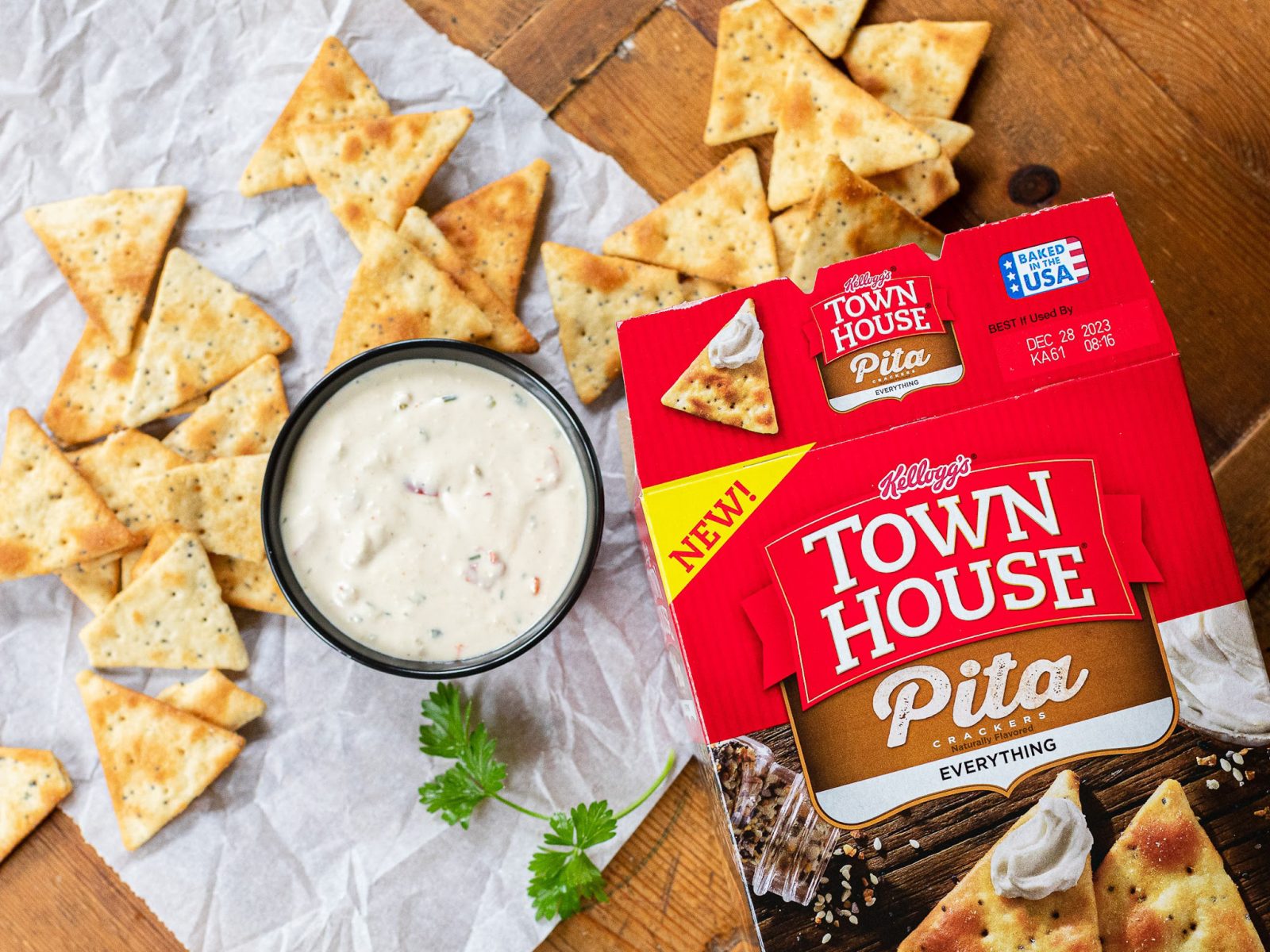 Get The Boxes Of Kellogg’s Town House Pita Everything Crackers For Just
