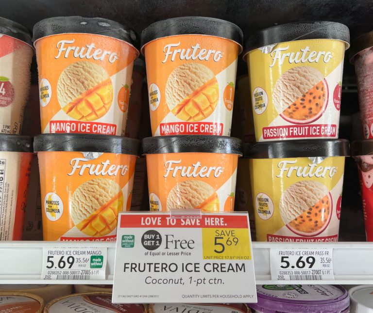 Get Frutero Ice Cream Pints For Just 85¢ At Publix iHeartPublix
