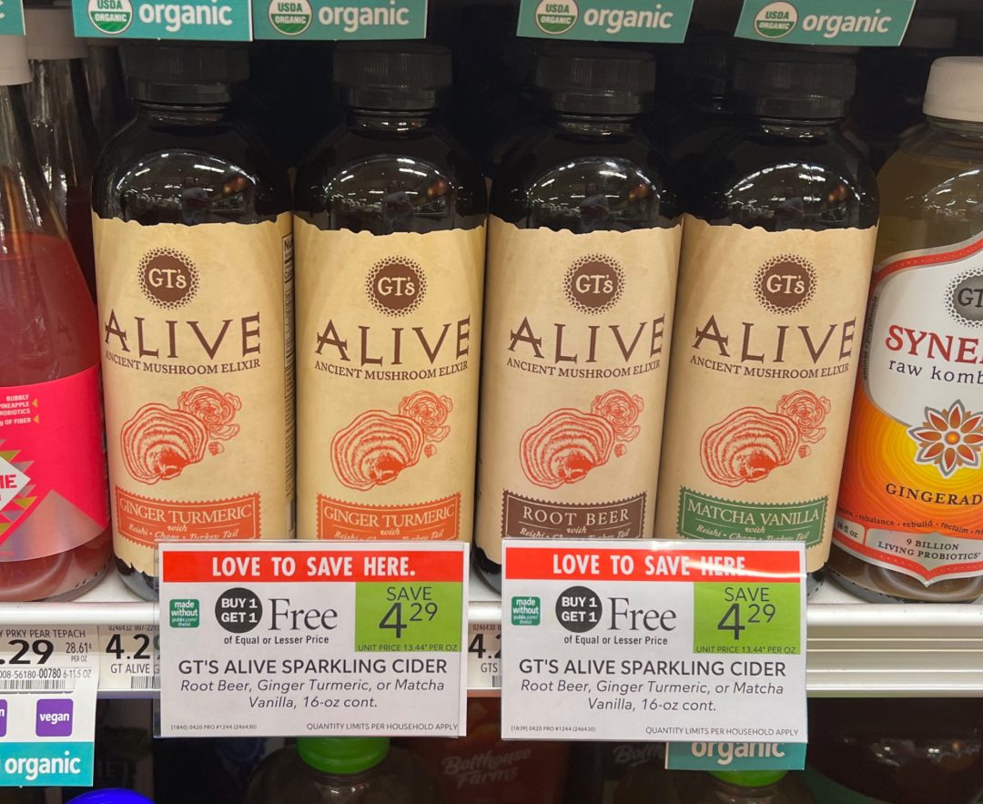 GT’s Alive Ancient Mushroom Elixir Just 1.65 At Publix iHeartPublix