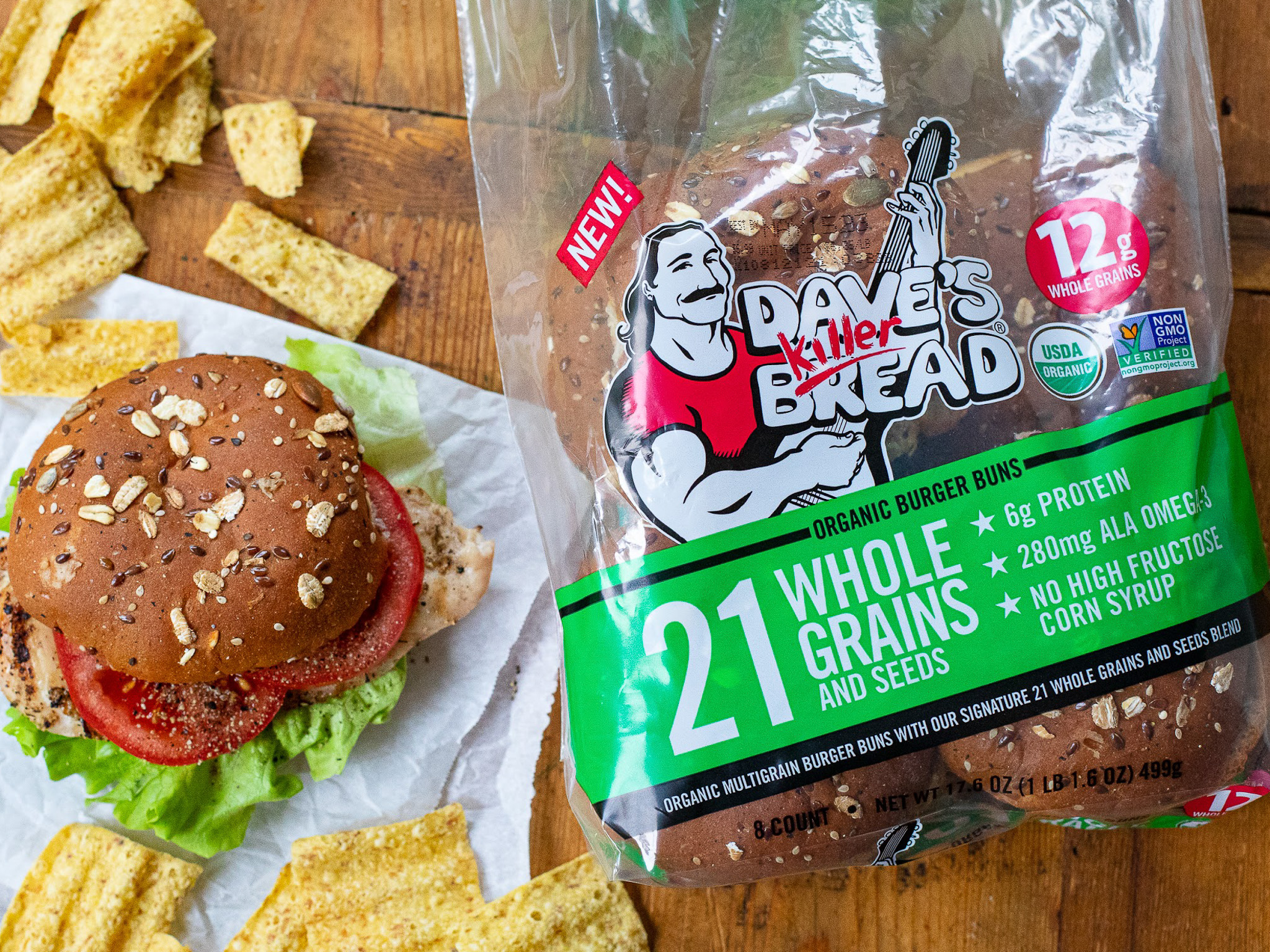 Dave’s Killer Bread Burger Buns Just 3.98 At Publix (Regular Price 6.