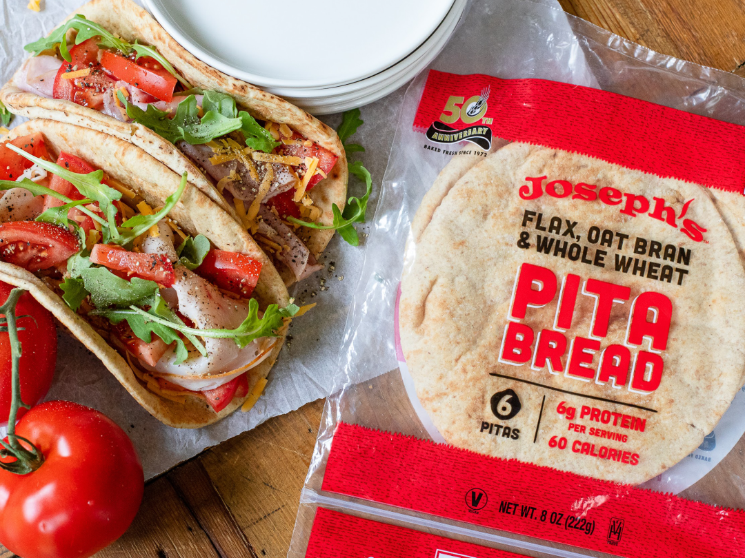 Stock Your Cart Joseph’s Flax, Oat Bran & Whole Wheat Pita Bread Is