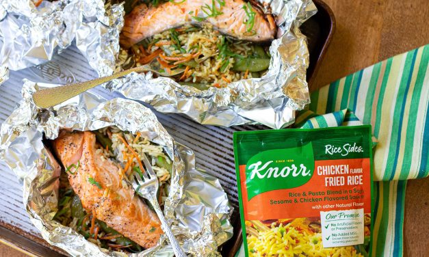 Weeknight Salmon & Rice Foil Packets