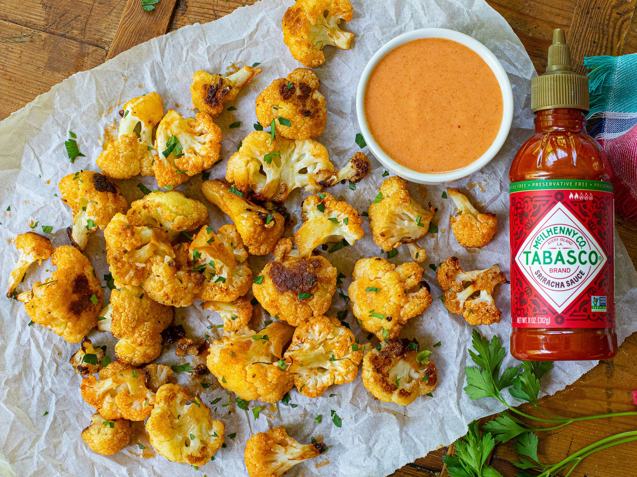 Tabasco Roasted Cauliflower