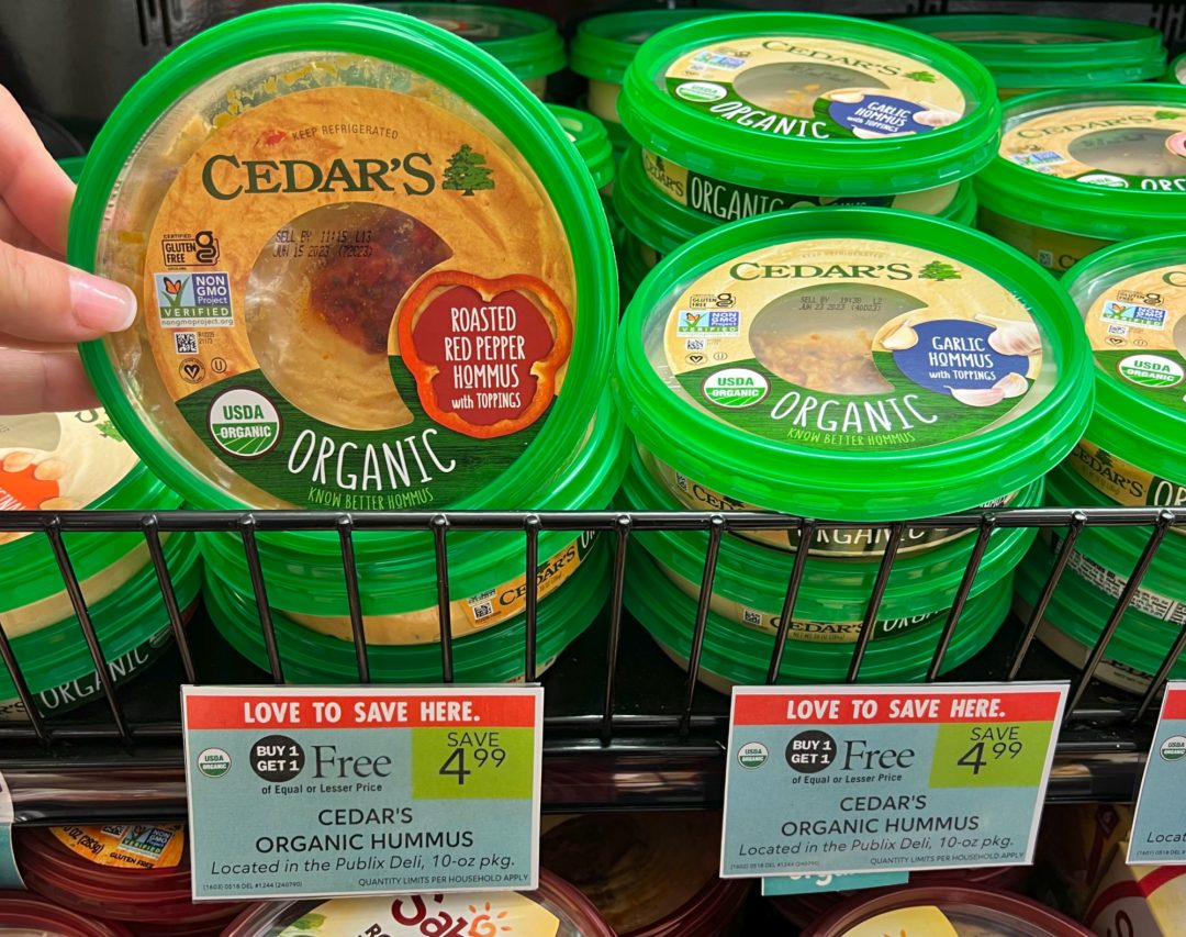 Cedar’s Organic Hummus Is Just 2 At Publix iHeartPublix