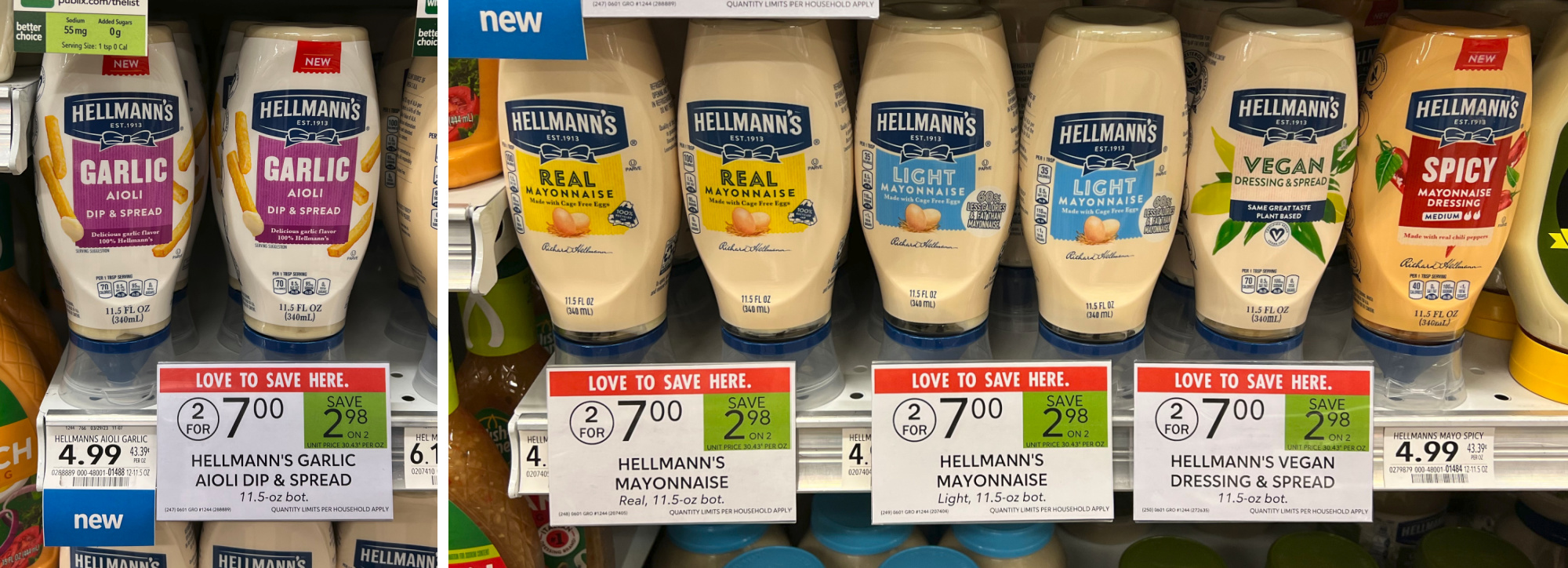 Hellmann’s Mayonnaise, Spicy Mayonnaise, or Garlic Aioli Just 2.50 At