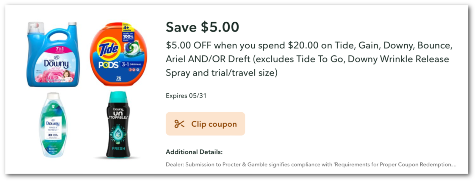 Don’t Miss The Chance To Save 5 On Laundry Care Products At Publix