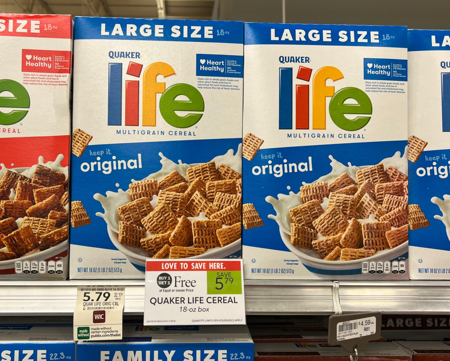 Larger Boxes Of Quaker Life Cereal Are Just $2.40 At Publix - iHeartPublix
