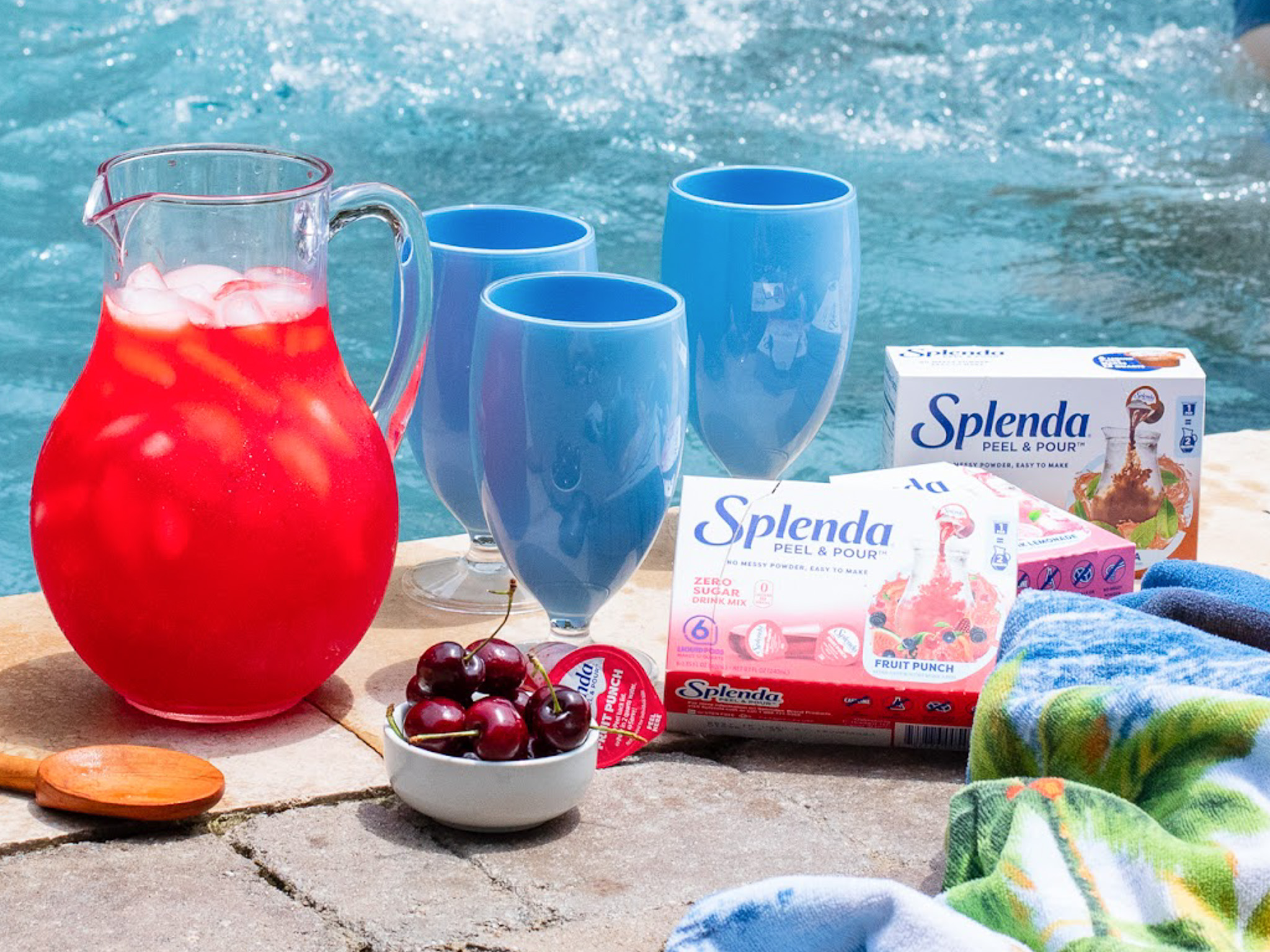 Splenda peel & Pour pool
