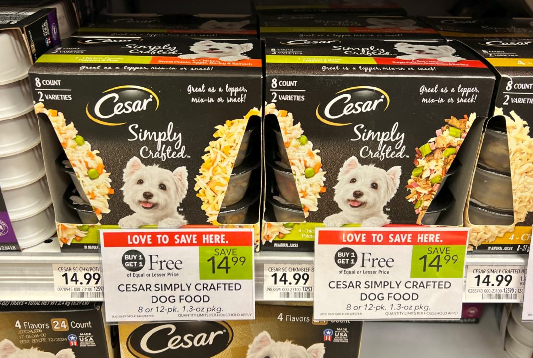Get The Cesar Simply Crafted Dog Food Packs As Low As 2.50 At Publix iHeartPublix