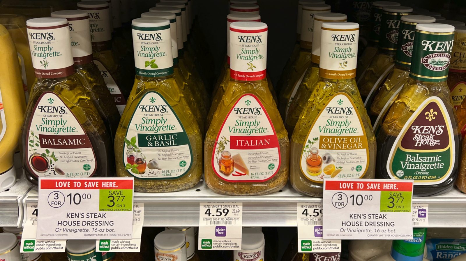 Ken’s Dressing As Low As 2.58 At Publix (Regular Price 4.59