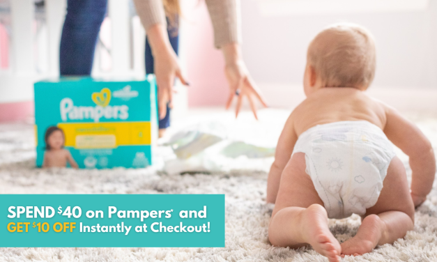 Time To Stock Your Cart – Spend $40 On Pampers And Get $10 Off Instantly At Checkout