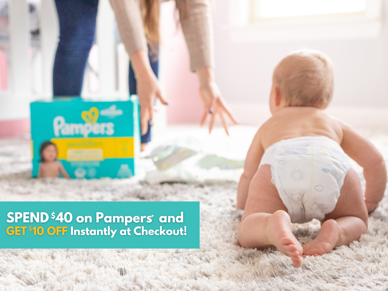 Stock Your Cart – Spend $40 On Pampers* And Get $10 Off Instantly At Checkout At Publix