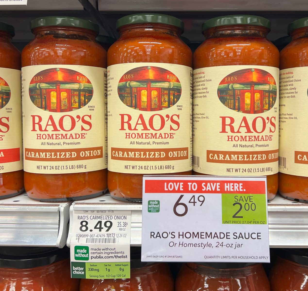 Rao’s Pasta Sauce Just 4.49 At Publix iHeartPublix