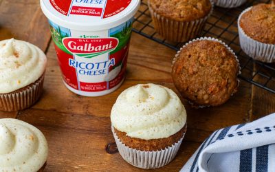 Carrot Cake Cupcakes With Galbani® Ricotta Frosting – You Gotta Ricotta For Dessert!