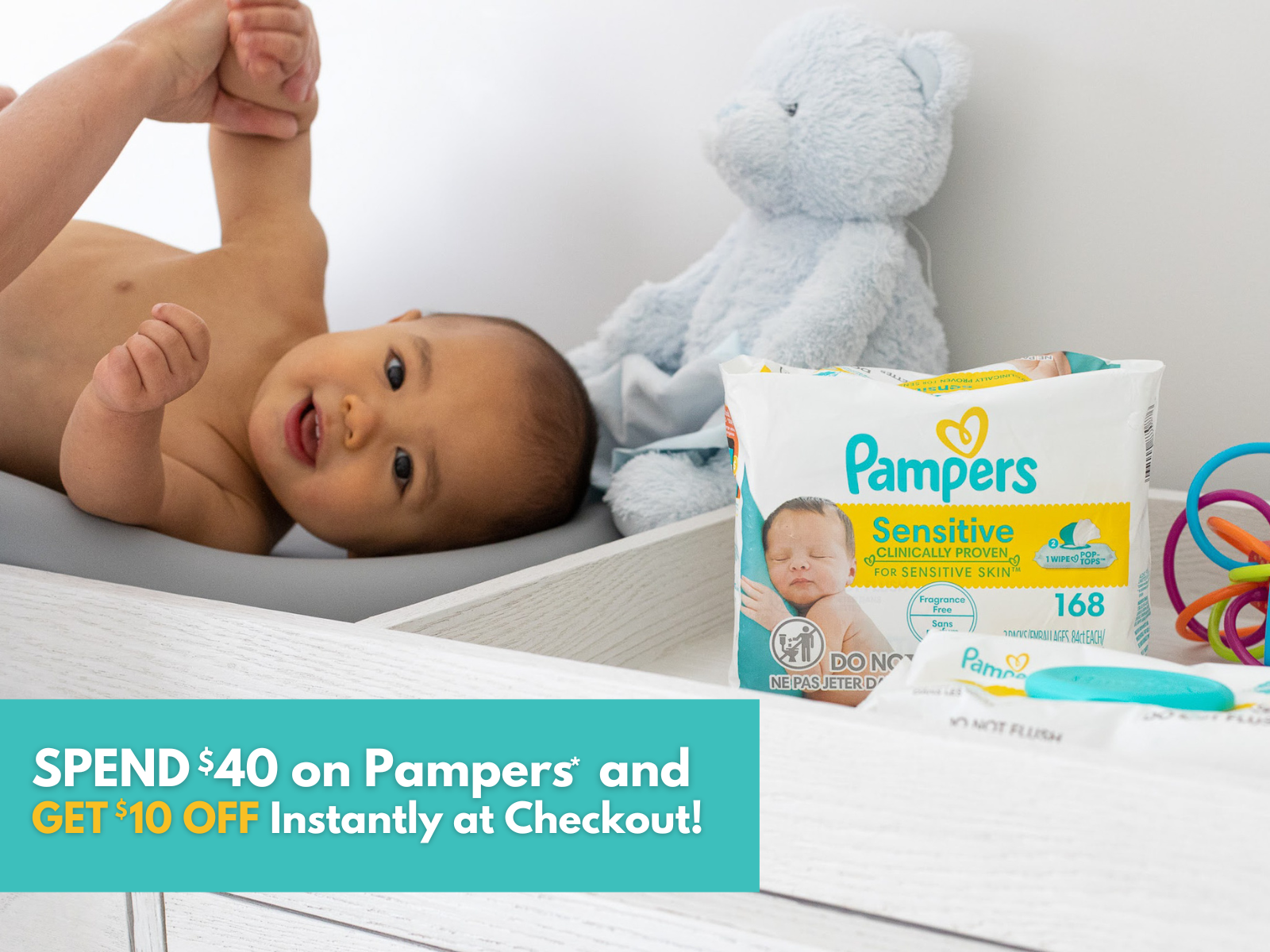 Time To Stock Up Spend 40 On Pampers* And Get 10 Off Instantly At