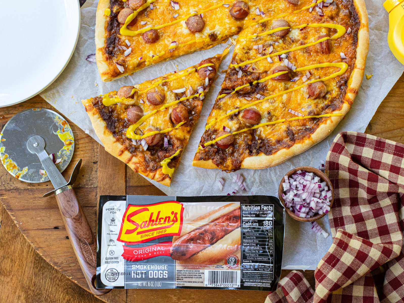 Grab Sahlen’s Hot Dogs For My Chili Cheese Dog Pizza BOGO Sale Now At