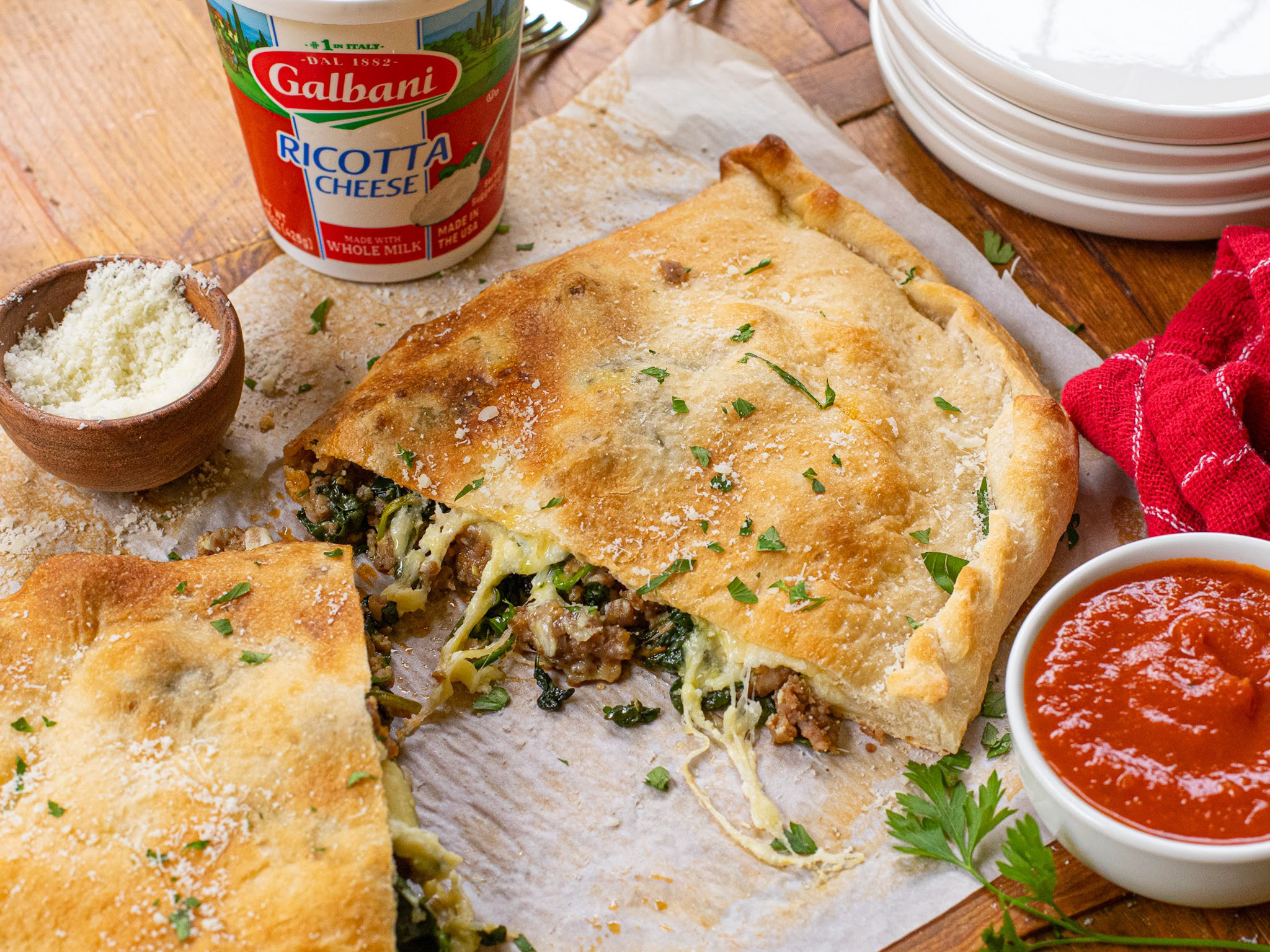 Enjoy A Delicous Calzone Made With Galbani® Ricotta – You Gotta Ricotta For Dinner