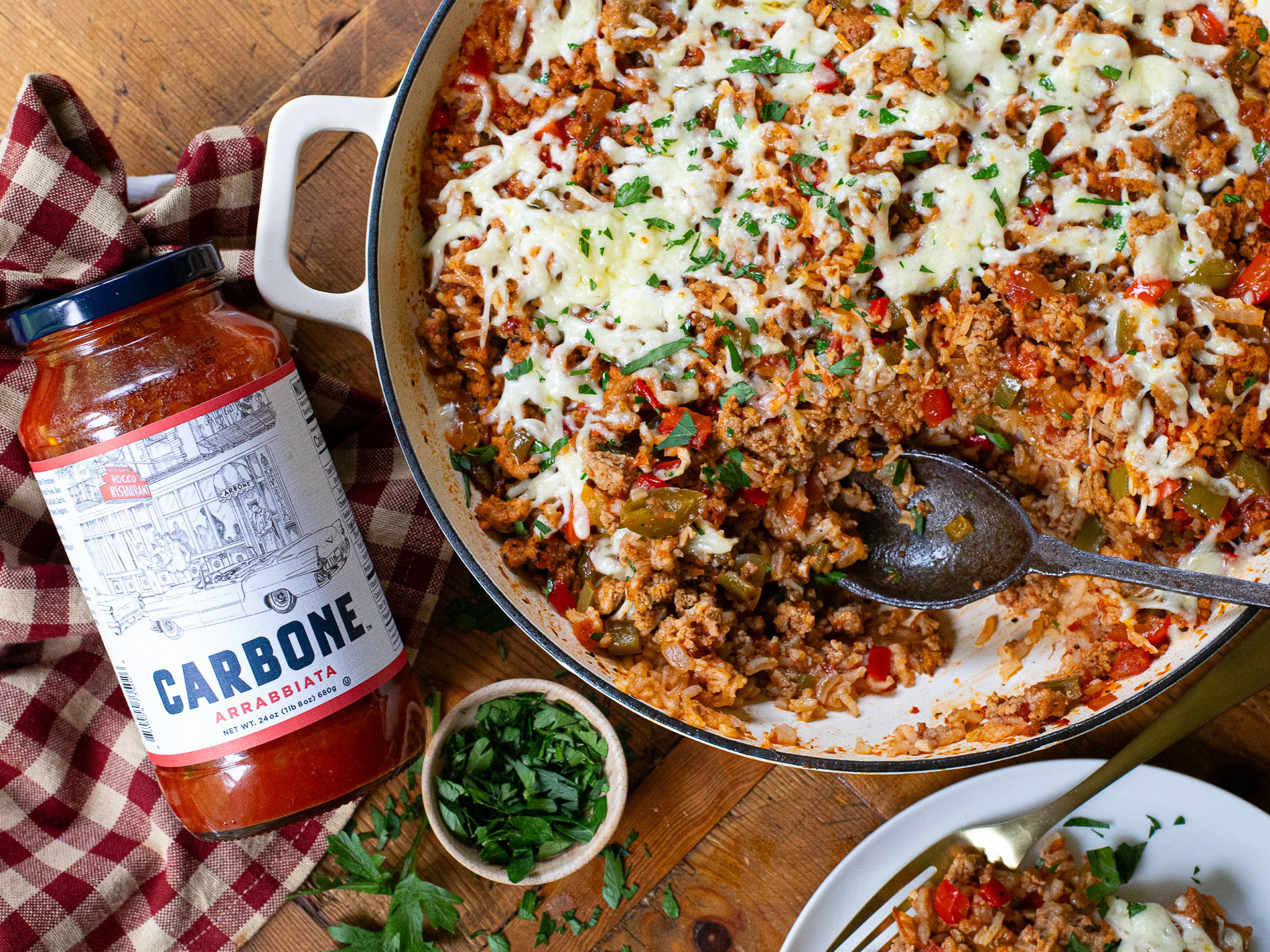 Carbone Sauce Is BOGO At Publix – Perfect Ingredient For My Bell Pepper Skillet Casserole
