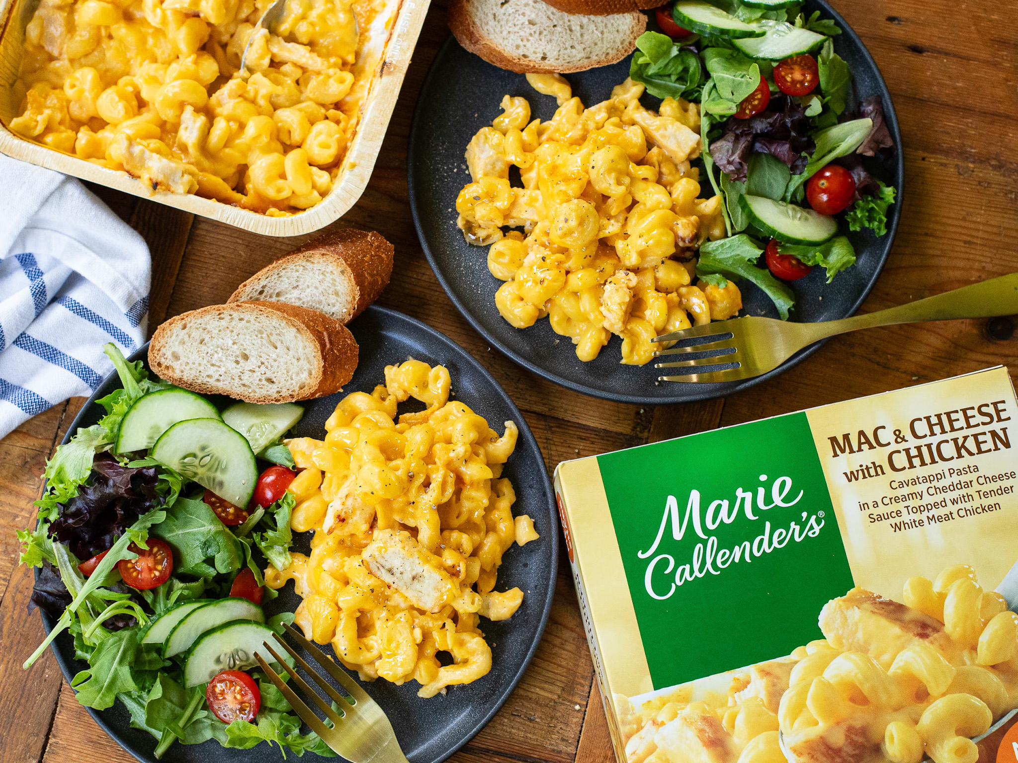 Marie Callender’s mac & cheese chicken