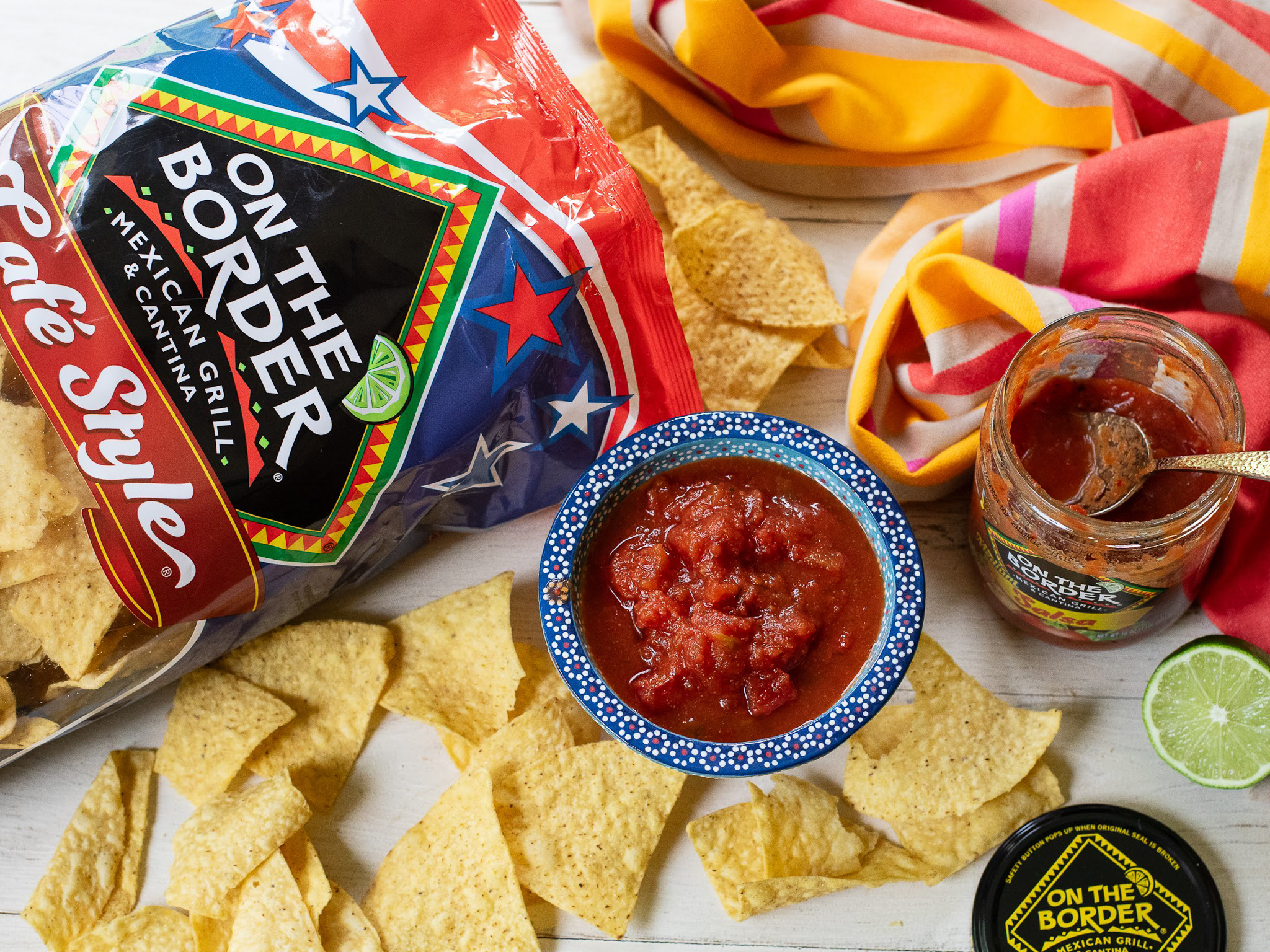On the border Chips salsa