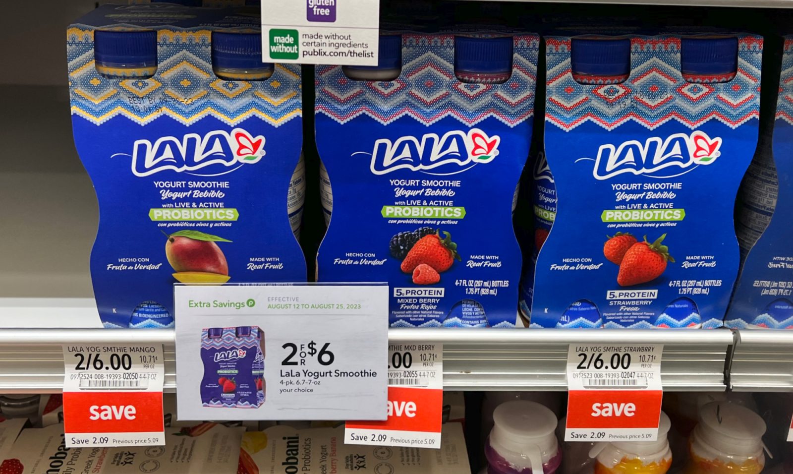 LALA Yogurt Smoothie 4-Pack Just $1.50 At Publix (38¢ Per Bottle ...