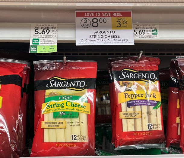 Sargento String or Stick Cheese Just 3.25 At Publix With New Digital