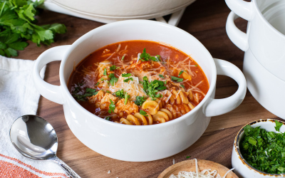 Grab Gary’s QuickSteak For Quick & Easy Chicken Parmesan Soup