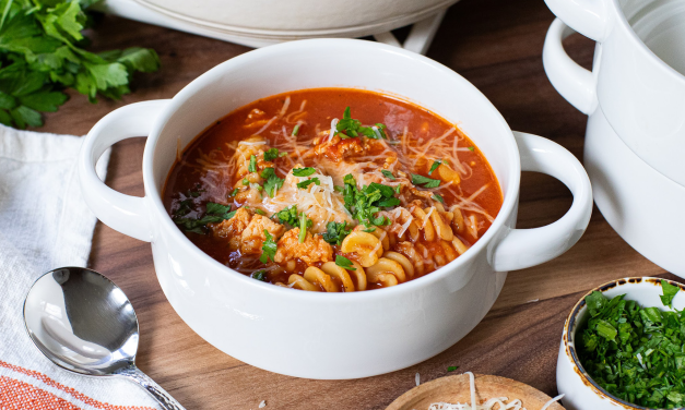 Grab Gary’s QuickSteak For Quick & Easy Chicken Parmesan Soup