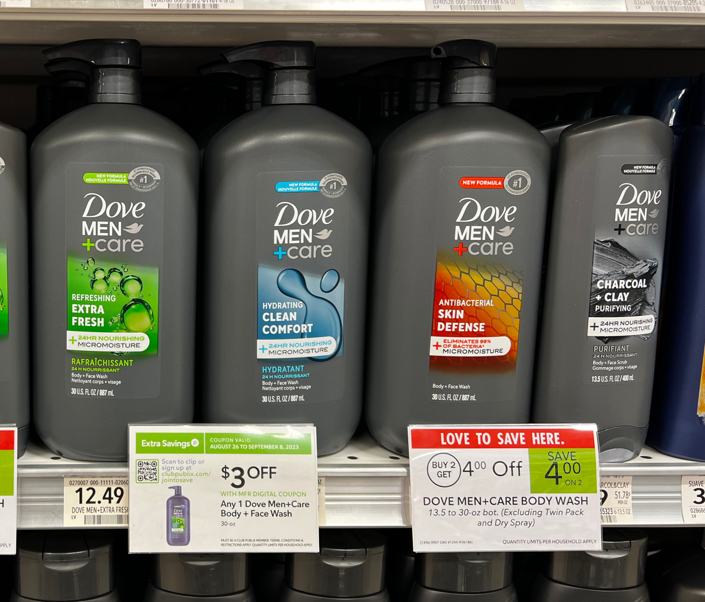 Get The Big Bottles Of Dove Men+Care Body Wash For Just $7.49 At Publix  (Regular Price $12.49) - iHeartPublix